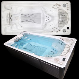 A stunning Hydropool Swim Spa installation by Able Pools and Spas, providing both relaxation and exercise.