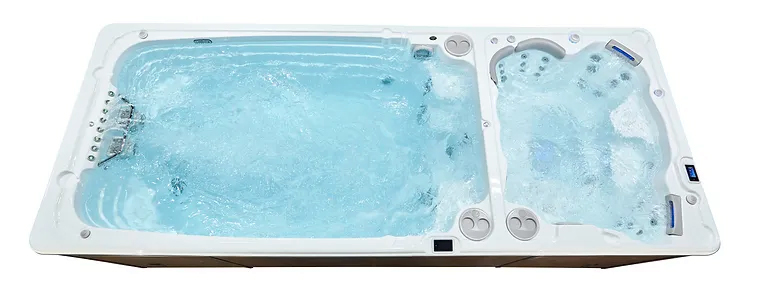 Transform your backyard into a wellness retreat with a Hydropool Swim Spa from Able Pools and Spas.
