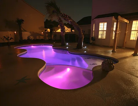 Able Pools and Spas installs the Clearwater Beach San Juan pool, offering a perfect blend of style and function.